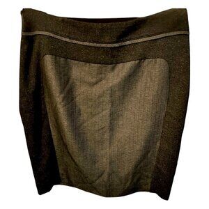 The Limited Old Money Knee Length Pencil Skirt Brown 2 Toned Patterned Size 12